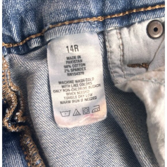 Aeropostale Mid Rise Bootcut Jeans Women’s 14 Regular Blue Denim - Picture 9 of 9